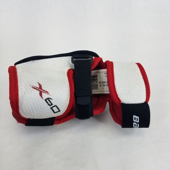 Bauer Vapor X60 Elbow Pads Guard Jr Small Hockey Hook Loop 3 Straps Hard Shell - Picture 9 of 16